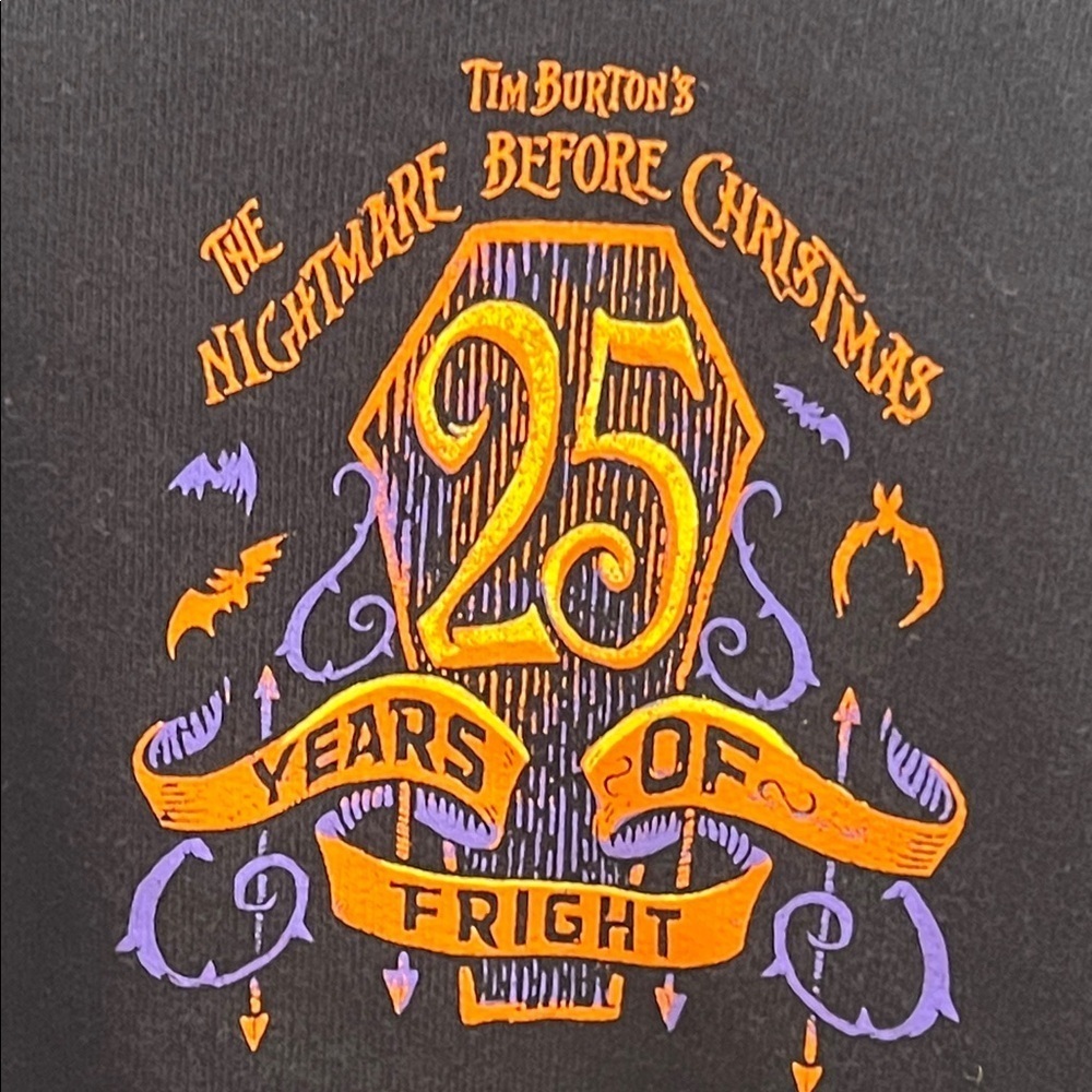 Disney Parks Nightmare Before Christmas 25th Anniversary Hoodie Large - Picture 6 of 11